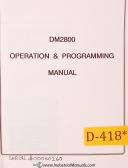 Dyna Myte-Dynamyte DM2800, Vertical Mill Operations and Programming Manual-DM2800-01